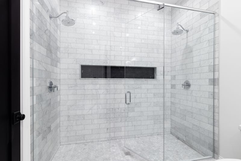 Modern Walk-in Shower with Glass Walls