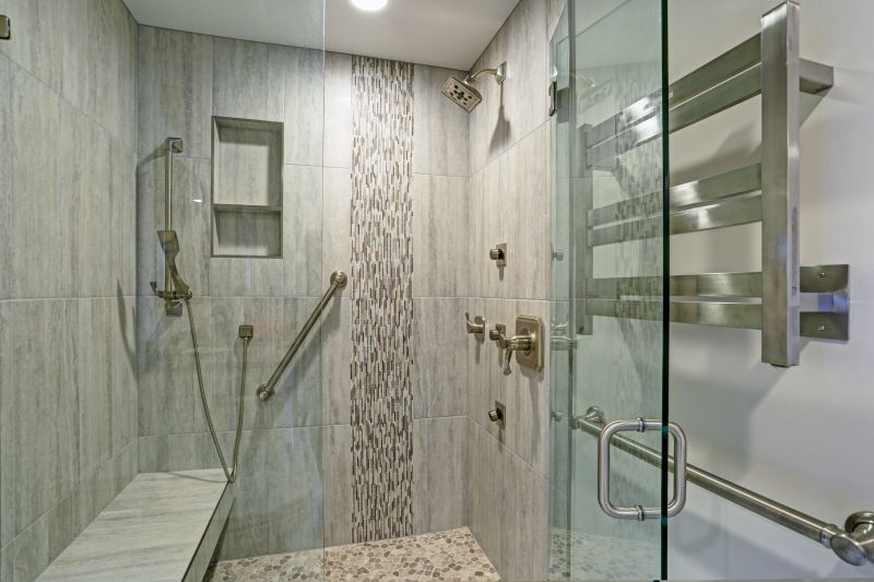 Large-Format Tile Shower Interior
