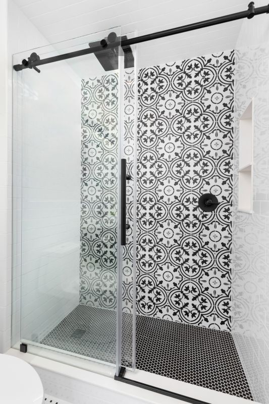 Sliding Shower Doors in a Small Bathroom